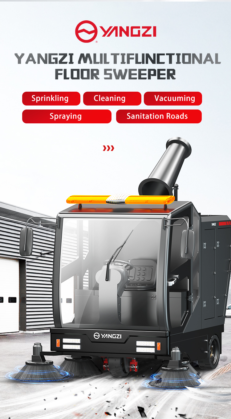 Yangzi S15 All Closed Ride On Floor Sweeper Car(1)