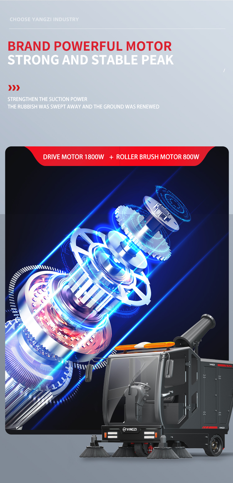 Yangzi S15 All Closed Ride On Floor Sweeper Car(8)