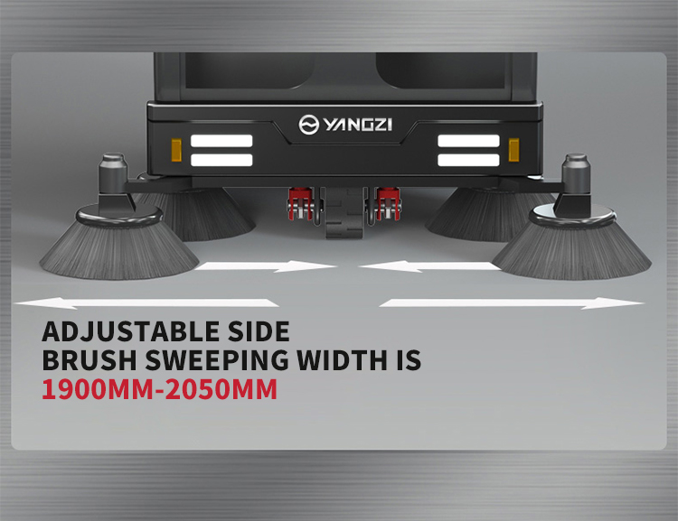 Yangzi S15 All Closed Ride On Floor Sweeper Car(10)
