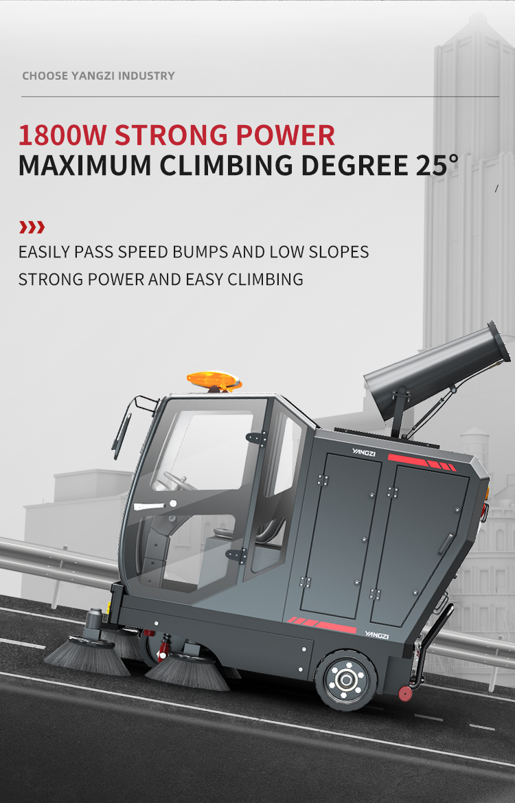 Yangzi S15 All Closed Ride On Floor Sweeper Car(12)