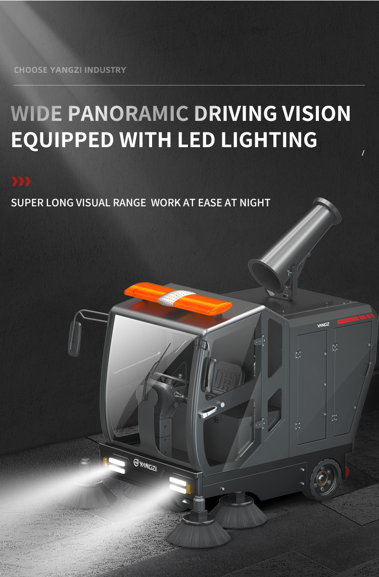 Yangzi S15 All Closed Ride On Floor Sweeper Car(15)